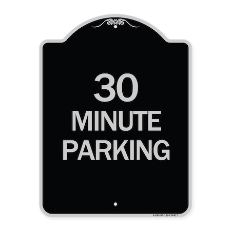 30 Minute Parking Heavy-Gauge Aluminum Architectural Sign